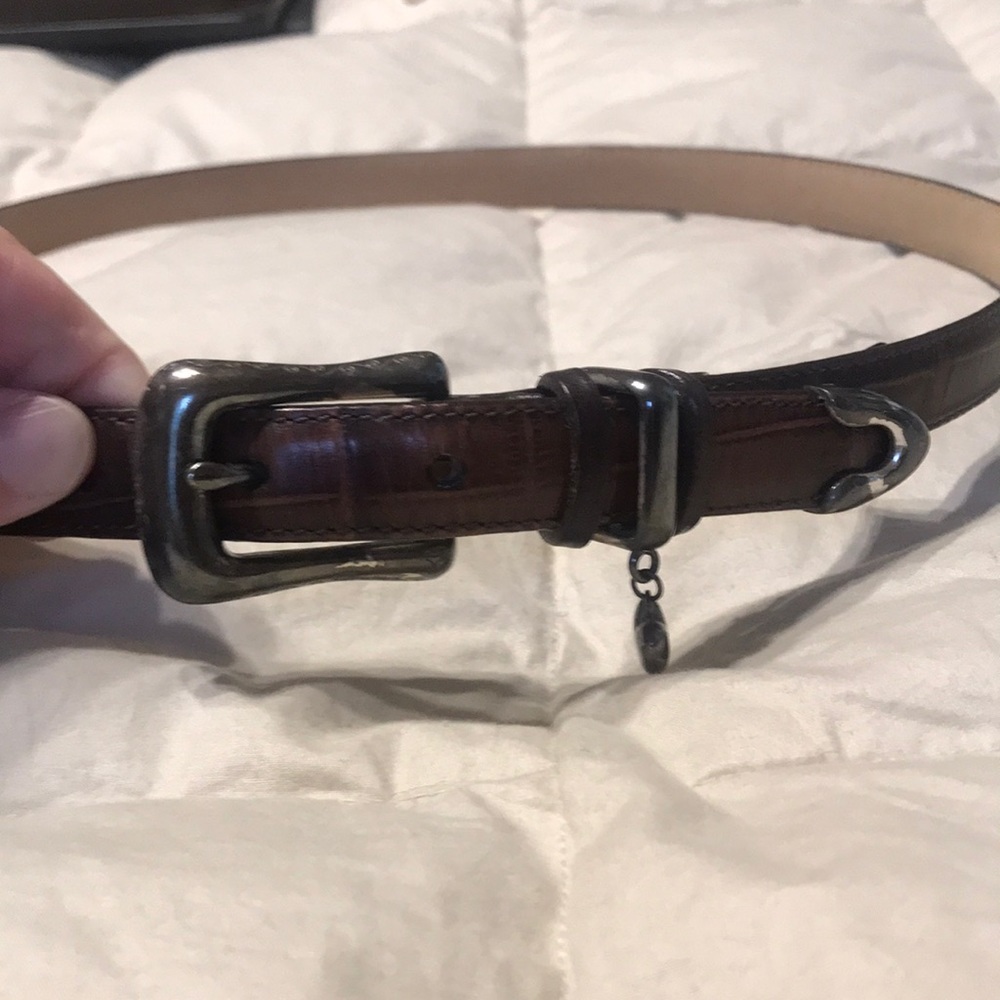 Brighton brown leather belt.